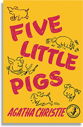 Image of the 'Five Little Pigs' book cover