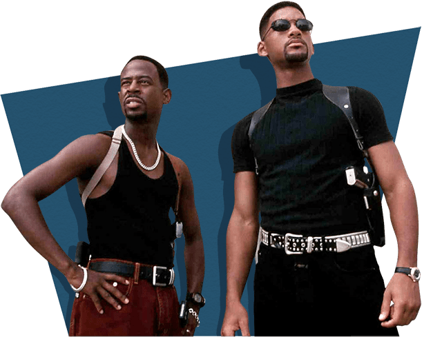 Image of Martin Lawrence as Detective Marcus Burnett and Will Smith as Detective Michael ‘Mike’ Lowrey
