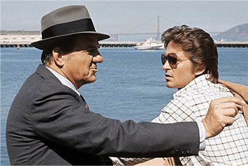 Image of Karl Malden as Detective Lt. Mike Stone and Michael Douglas as Inspector Steve Keller