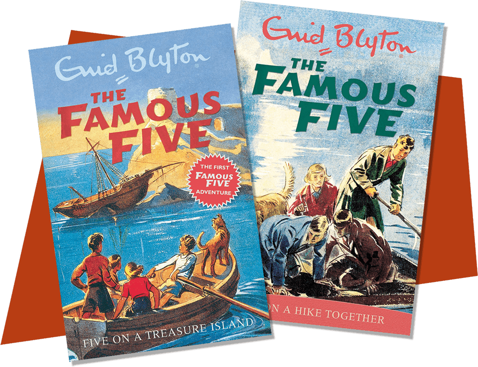 Images of several Famous Five book Ccovers